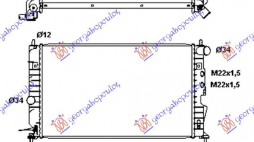 Radiator Apa - Opel Vectra B 1999 , 1300161