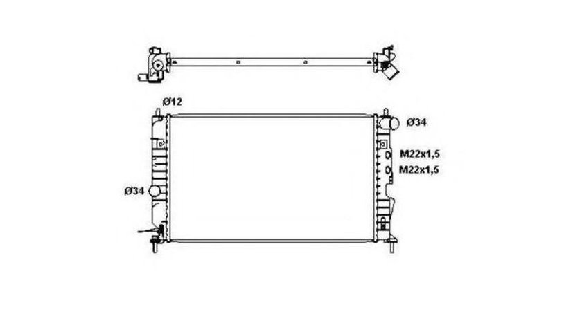 Radiator apa Opel VECTRA B combi (31_) 1996-2003 #3 01073061