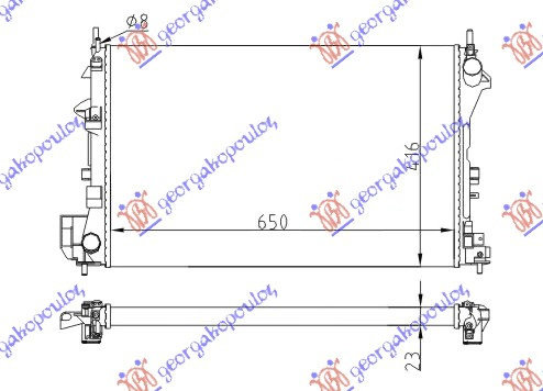 Radiator Apa - Opel Vectra C 2002 , 1300244