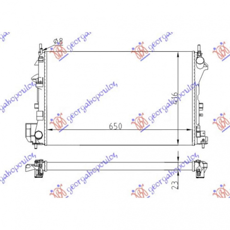 Radiator Apa - Opel Vectra C 2005 , 24418338