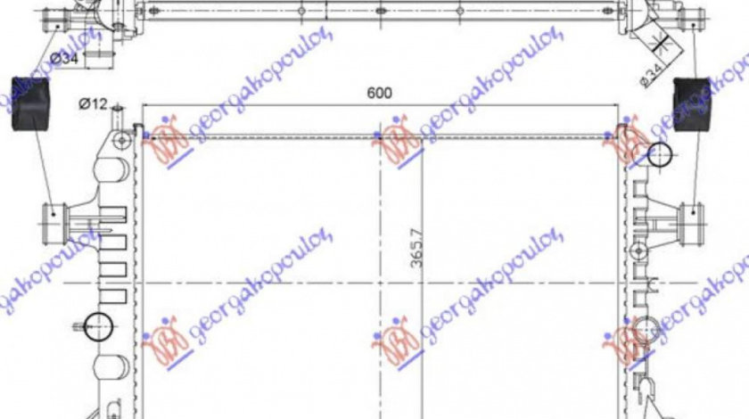 Radiator Apa - Opel Zafira 1999 , 1300208