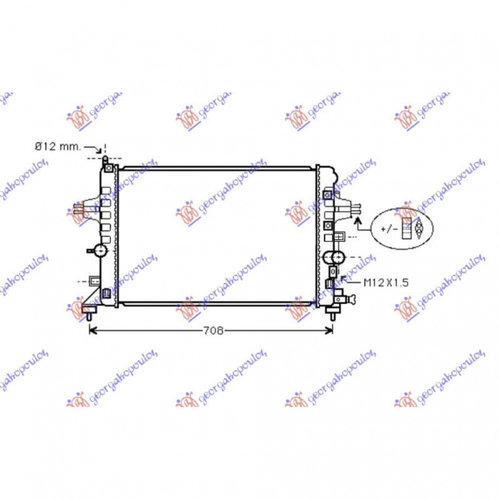 Radiator Apa - Opel Zafira 2005 , 1300266