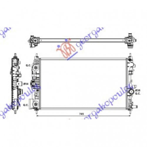 Radiator Apa - Opel Zafira Tourer 2011 , 1300305