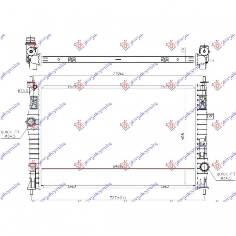 Radiator Apa - Opel Zafira Tourer 2011 , 13267650