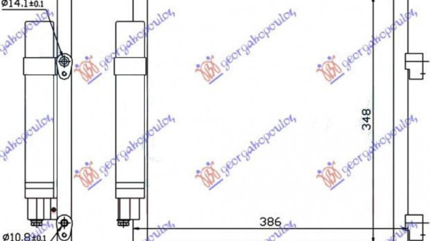 Radiator Apa - Peugeot 108 2014 , 164000q020