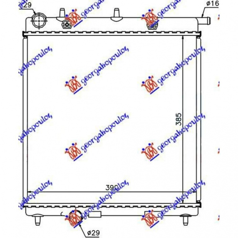 Radiator Apa - Peugeot 2008 , 1330q5