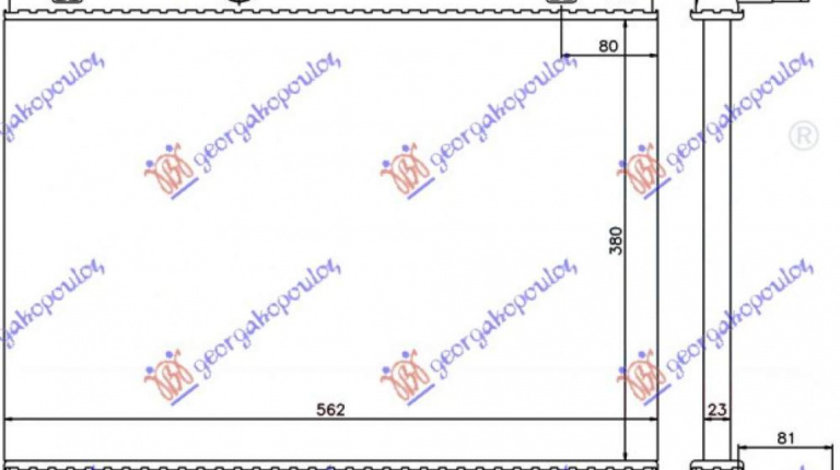 Radiator Apa - Peugeot 407 2004 , 0384g6