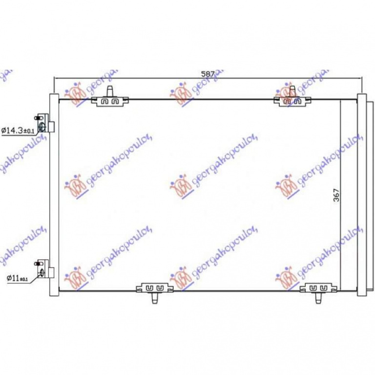 Radiator Apa - Peugeot 407 2004 , 1330.Q9