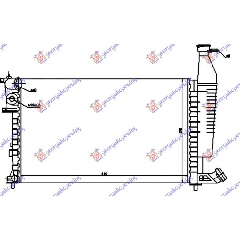 Radiator Apa - Peugeot Partner 1996 , 133008