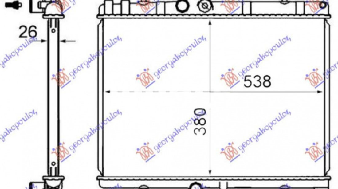 Radiator Apa - Peugeot Partner 2015 , 1330s5