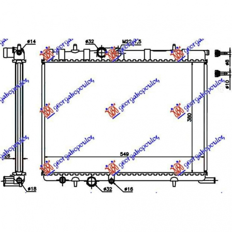 Radiator Apa - Peugeot Partner 2015 , 1610008180