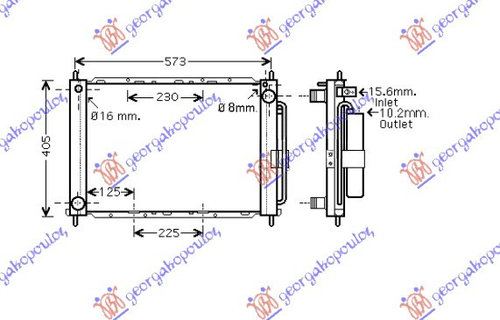 Radiator Apa - Renault Clio 2006 , 8200134606