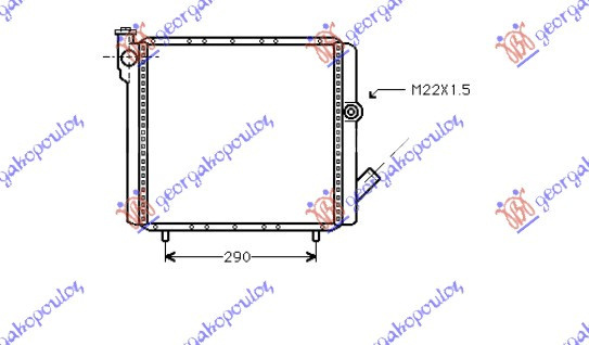 Radiator Apa - Renault Express 1988 , 7700773700