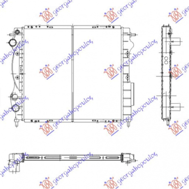 Radiator Apa - Renault Express 1992 , 7700806575