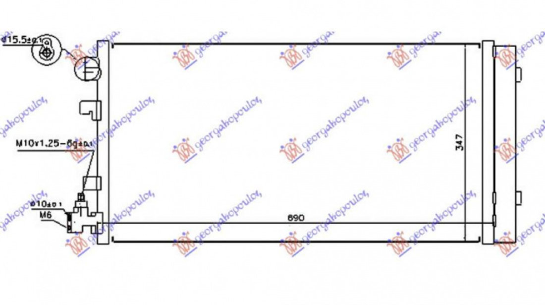 Radiator Apa - Renault Megane H/B - S.W. 2014 , 214100016r