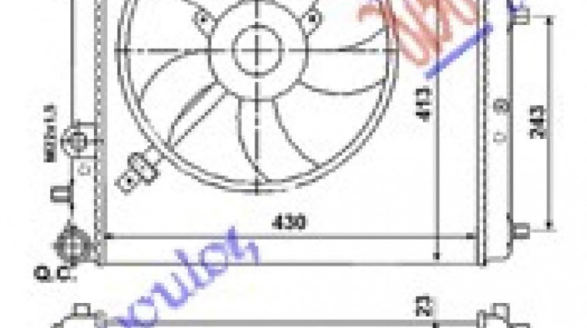 Radiator Apa - Seat Ibiza 2008 , 6q0121253k