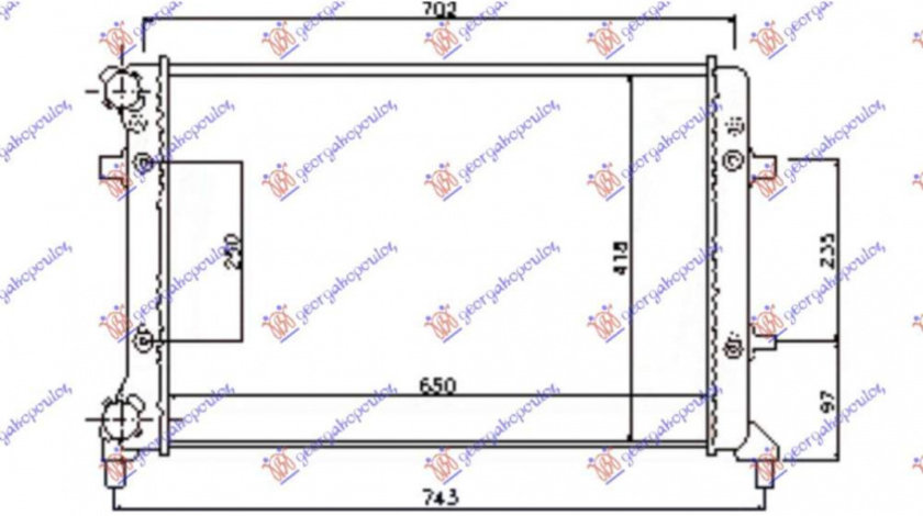 Radiator Apa - Skoda Octavia 5 2004 , 1k0121251p