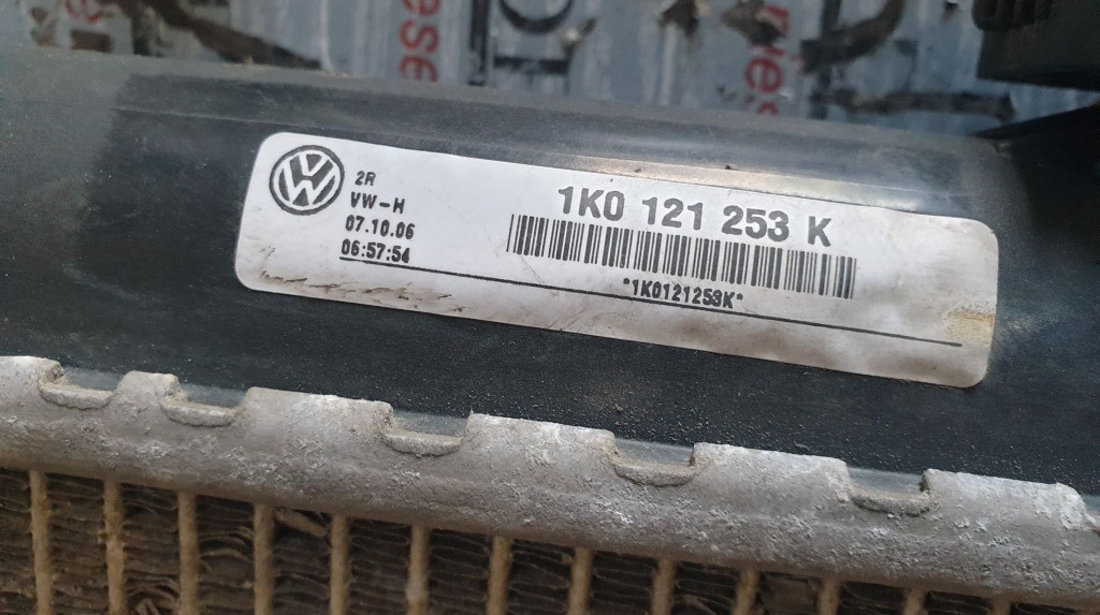 Radiator apa Skoda Superb II 1.9 TDI 105cp cod piesa : 1K0121253K