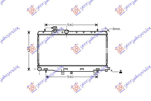 Radiator Apa - Subaru Impreza 2001 , 45111fe100