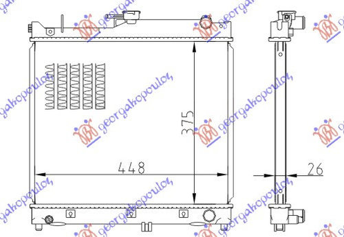 Radiator Apa - Suzuki Jimny 1998 , 1770080a00