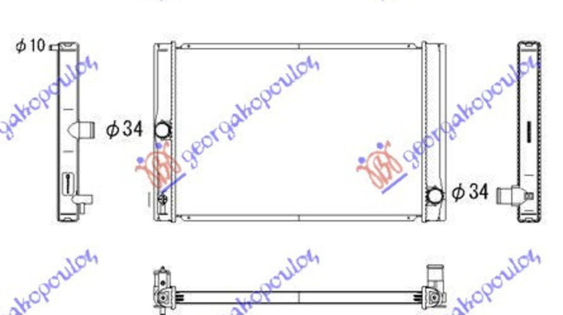 Radiator Apa - Toyota Auris 2006 , 16400-0n060