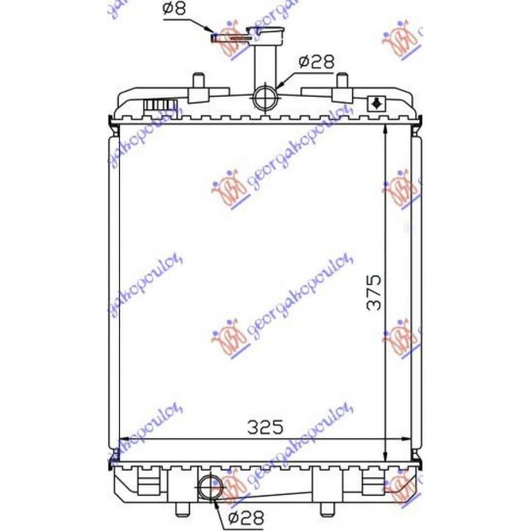 Radiator Apa - Toyota Aygo 2012 , 1330p3