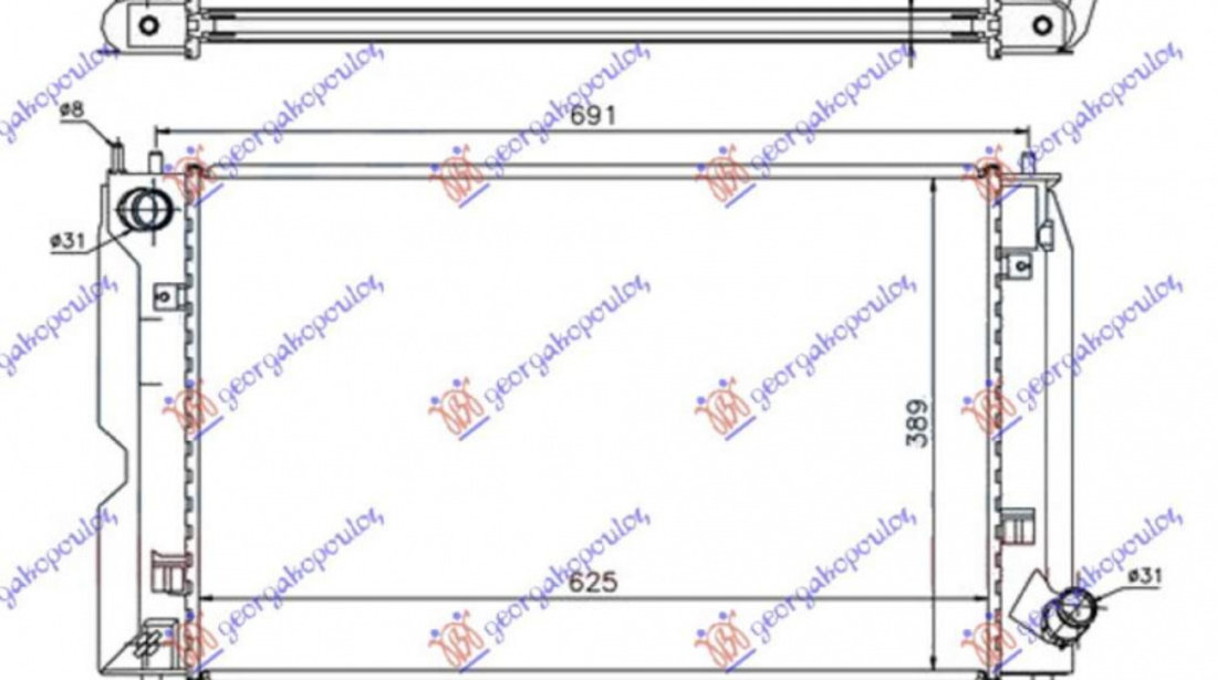 Radiator Apa - Toyota Corolla (E 12) H/B-L/B 2002 , 16400-0n030