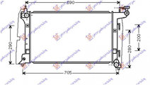 Radiator Apa - Toyota Corolla Verso 2002 , 1640021...