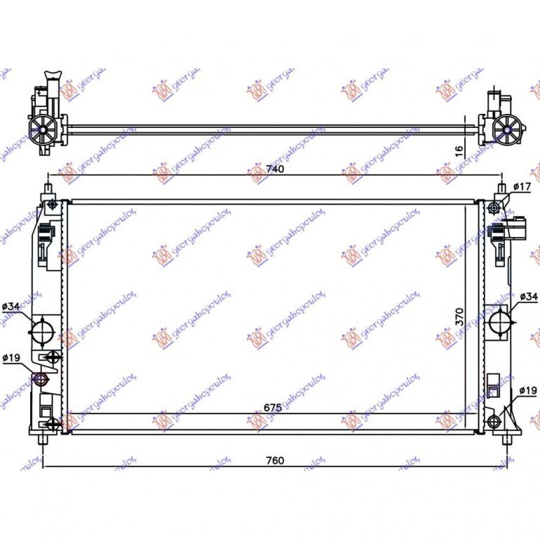 Radiator Apa - Toyota Paseo1996 1997 , 1640011640