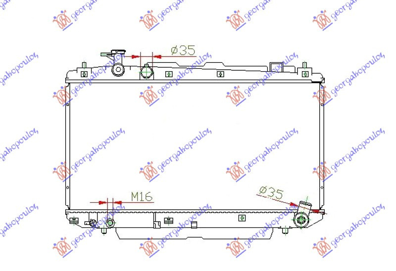 Radiator Apa - Toyota Rav 4 (Xa20) 2000 , 16400-28130