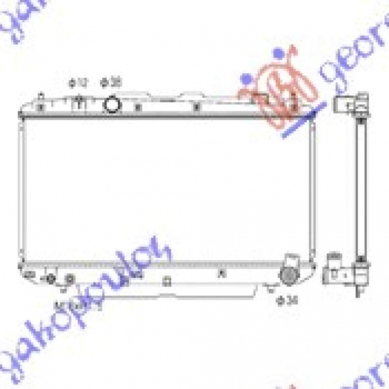 Radiator Apa - Toyota Rav 4 (Xa20) 2000 , 16400-28140