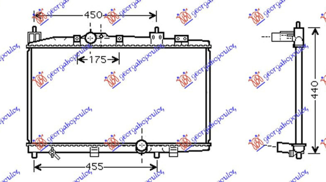 Radiator Apa - Toyota Yaris 1999 , 16400-0n011