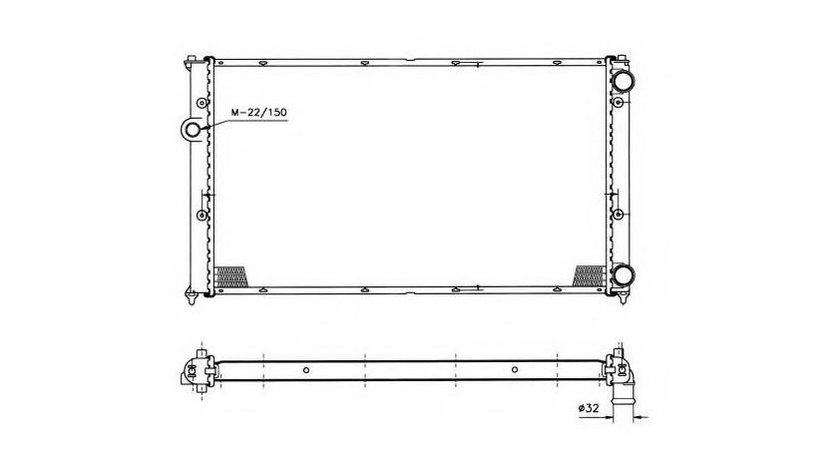 Radiator apa Volkswagen VW POLO (6N2) 1999-2001 #3 01123015