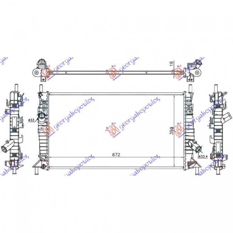 Radiator Apa - Volvo S40 2003 , 1357325