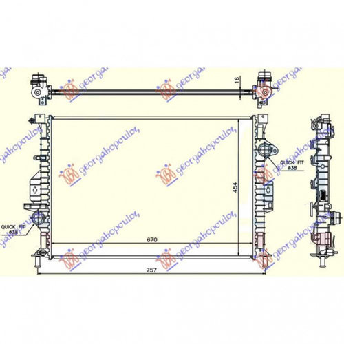 Radiator Apa - Volvo S60/V60 2013 , 1457605