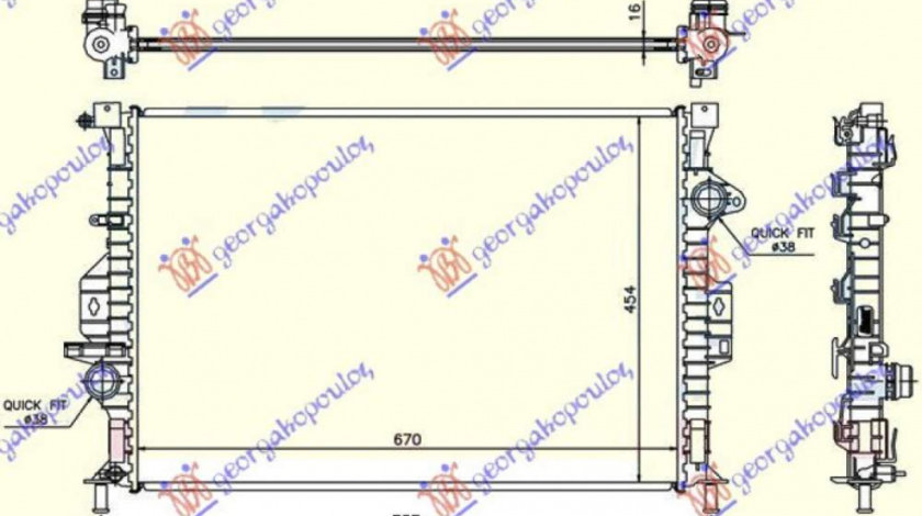 Radiator Apa - Volvo V70 2013 , 1582563