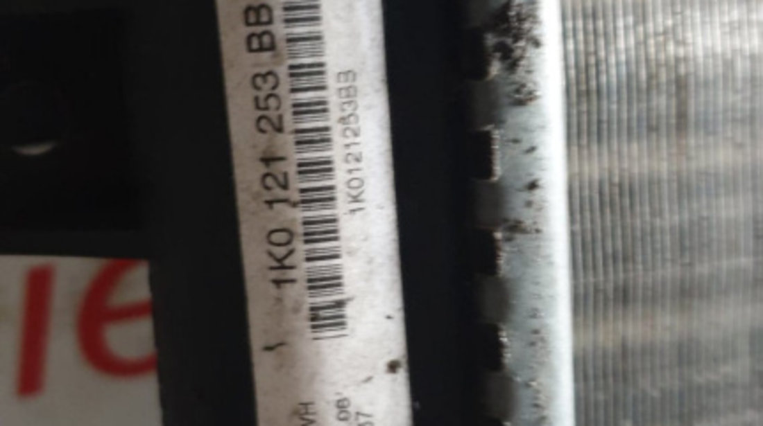 Radiator apa VW Eos 1.4 TSI 122 cai motor CAXA cod piesa : 1K0121253BB