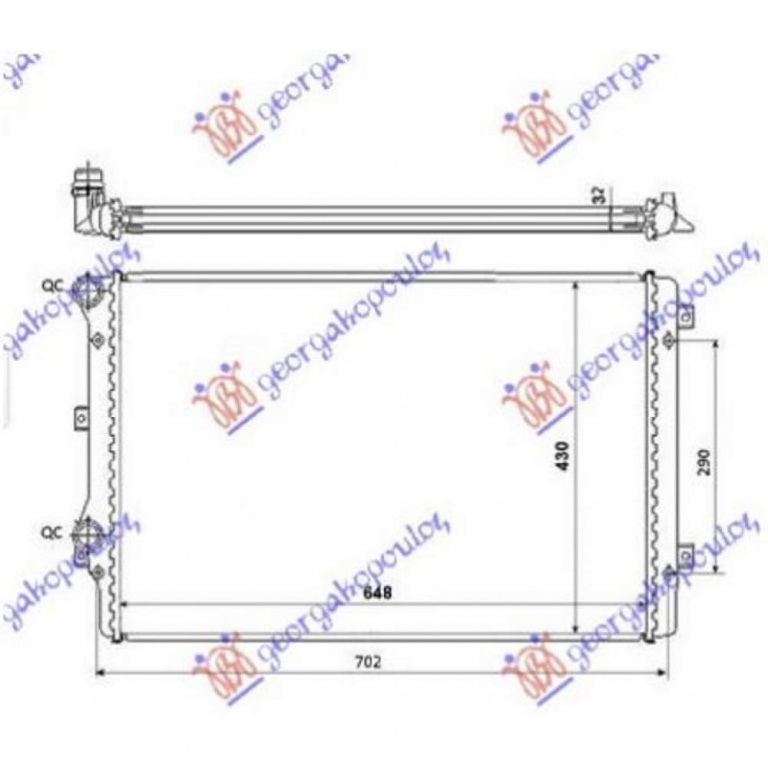 Radiator Apa - Vw Eos 2006 , 1k0121251l