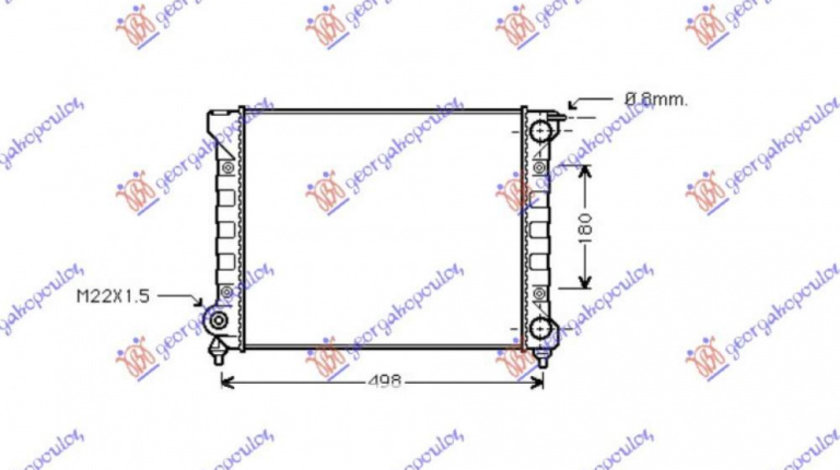 Radiator Apa - Vw Golf I 1977 , 191121253d