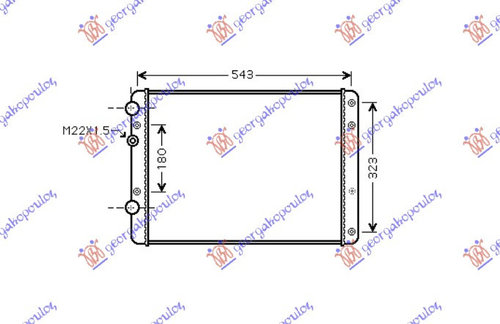 Radiator Apa - Vw Lupo 1998 , 6n0121253ae