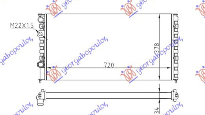 Radiator Apa - Vw Passat 1993 , 3a0121253c