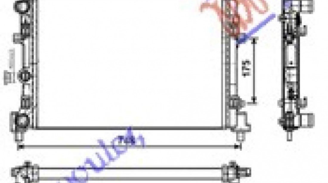 Radiator Apa - Vw Polo 2014 , 6r0121253a