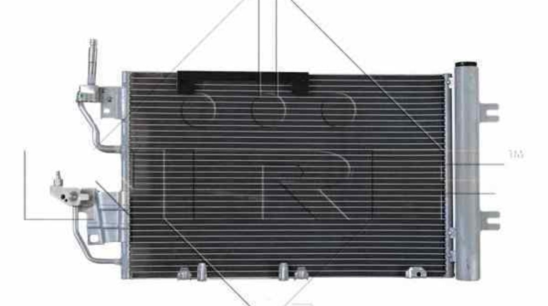 Radiator Clima Aer Conditionat OPEL ZAFIRA B A05 NRF 35633 #1985187
