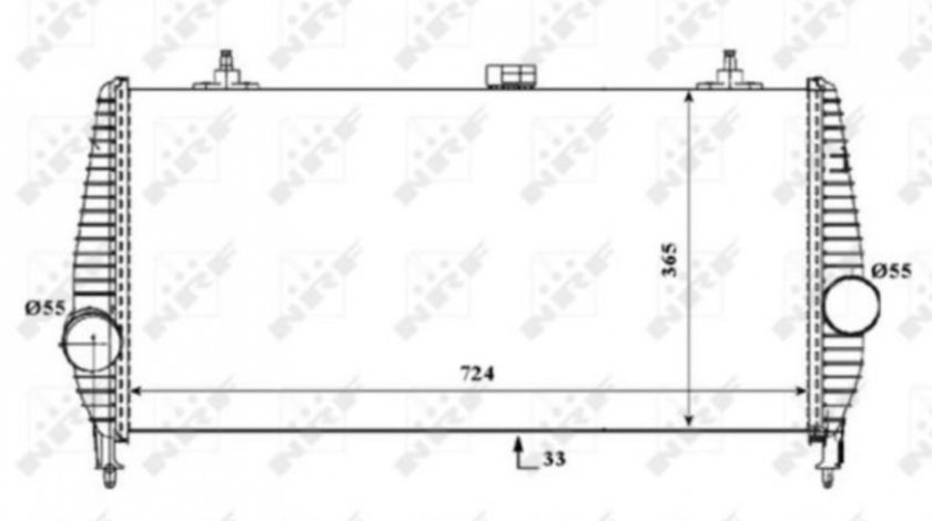 Radiator intercooler Citroen C5 III (RD_) 2008-2016 #2 0384H9