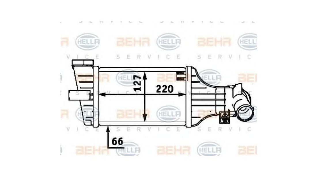 Radiator intercooler Opel ASTRA G combi (F35_) 1998-2009 #2 07073001