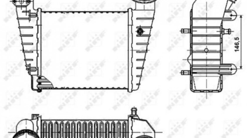 Radiator intercooler Volkswagen VW PASSAT Variant (3B6) 2000-2005 #2 07103024