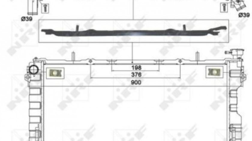 Radiator lichid racire Chrysler VOYAGER Mk III (RG, RS) 1999-2008 #2 01183014