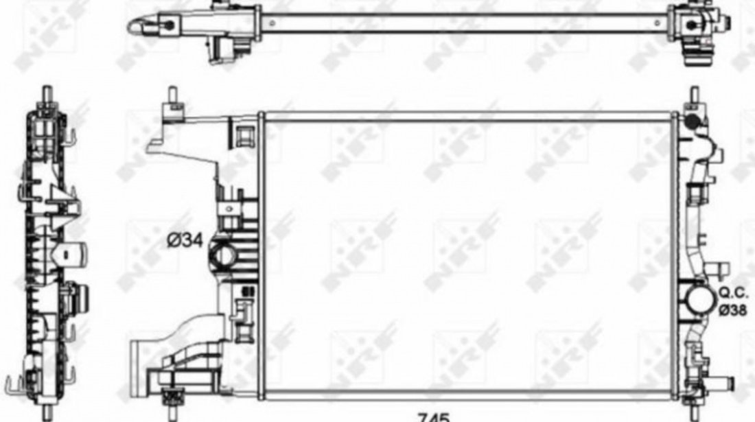 Radiator lichid racire Opel ASTRA GTC J 2011-2016 #3 1300302