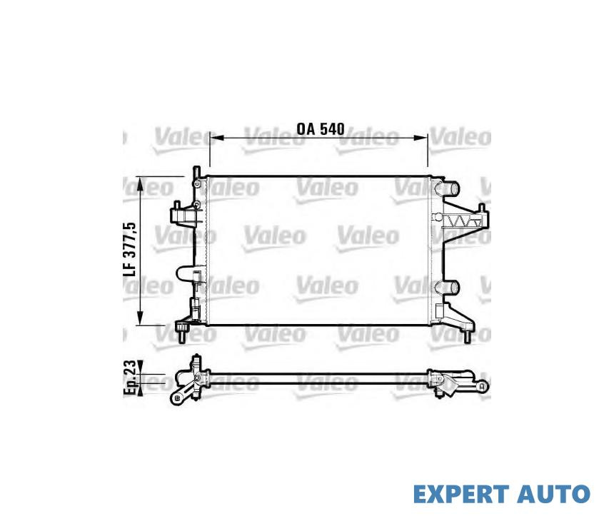 Radiator lichid racire Opel CORSA C (F08, F68) 2000-2009 #2 01073006