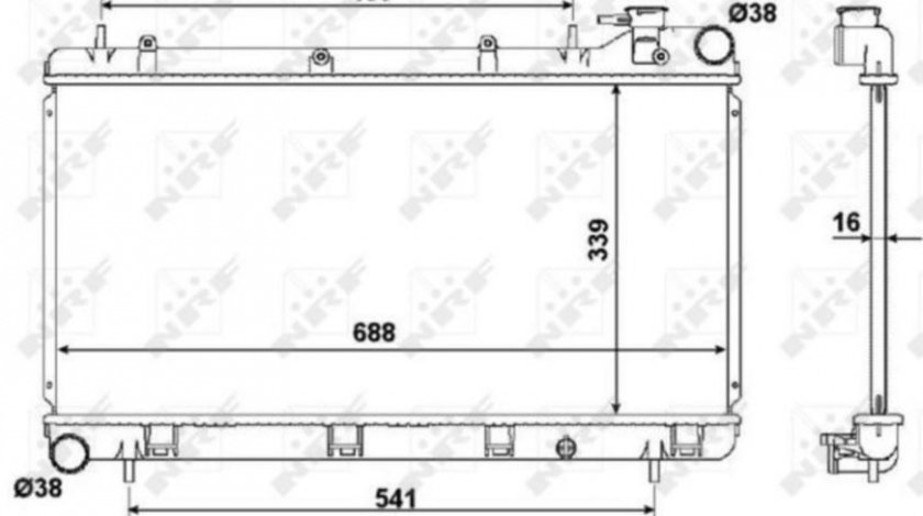 Radiator lichid racire Subaru IMPREZA combi (GF) 1992-2000 #3 128011